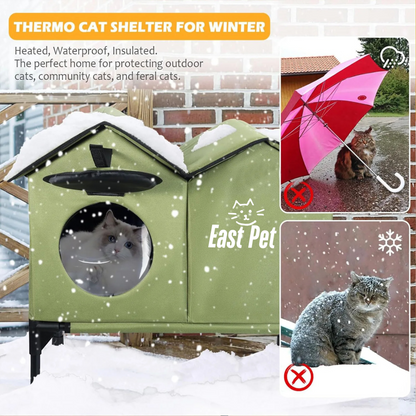 East Pet Heated Outdoor Cat House: Comfort and Protection for Your Feline Friends