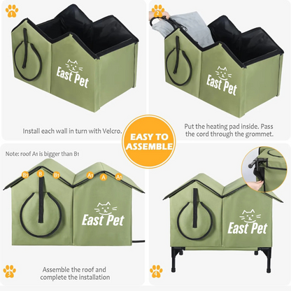 East Pet Heated Outdoor Cat House: Comfort and Protection for Your Feline Friends