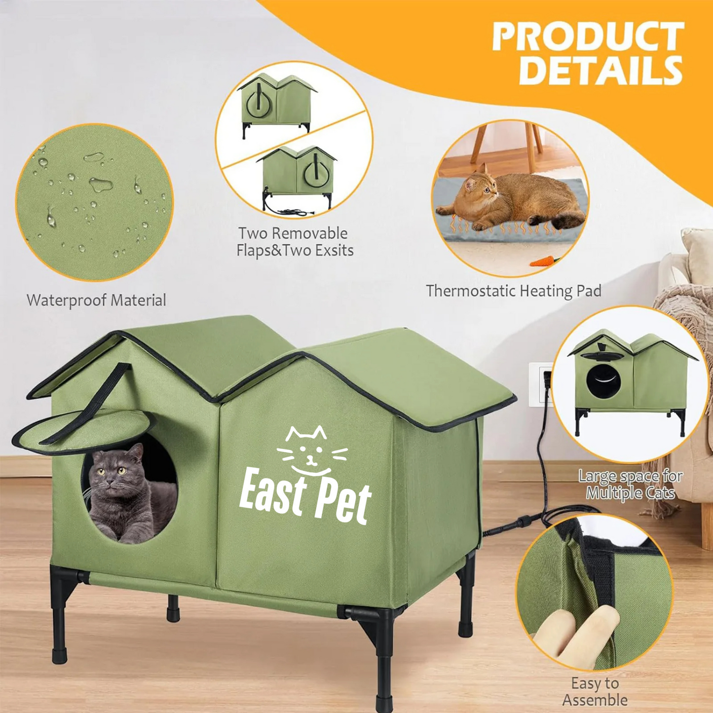 East Pet Heated Outdoor Cat House: Comfort and Protection for Your Feline Friends