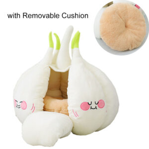 Alternative view of Pet Tent Bed for Pets Winter Warm Cave Soft Cushion House Sleeper Bed with Mat